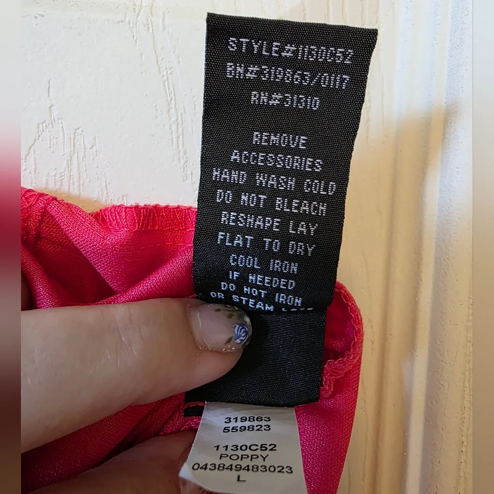 EUC IZ Byer Dress Size Large In Color "Poppy" - Picture 8 of 8